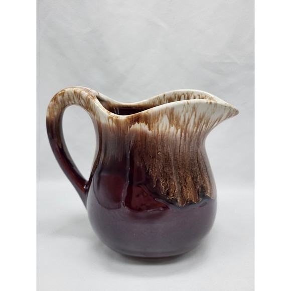 McCoy Brown Drip Glaze Pitcher - Picture 2 of 4
